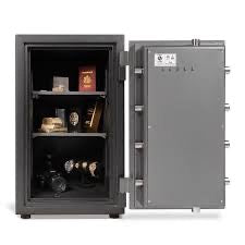AMSEC BFS2815E1 Burglary/Fire Safe, Black Body, Charcoal Gloss Door, 60 Min Fire/RSC Rating, ESL10 Lock