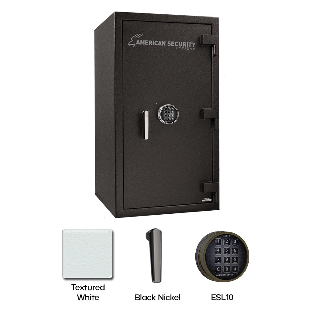 AMSEC BF3416 Burglary/Fire Safe, Granite Body, Chrome Hardware, 60 Min Fire/RSC Rating, Group II Lock