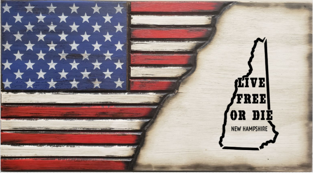 Mini New Hampshire Flag Gun Concealment Case – “Live Free or Die” Edition